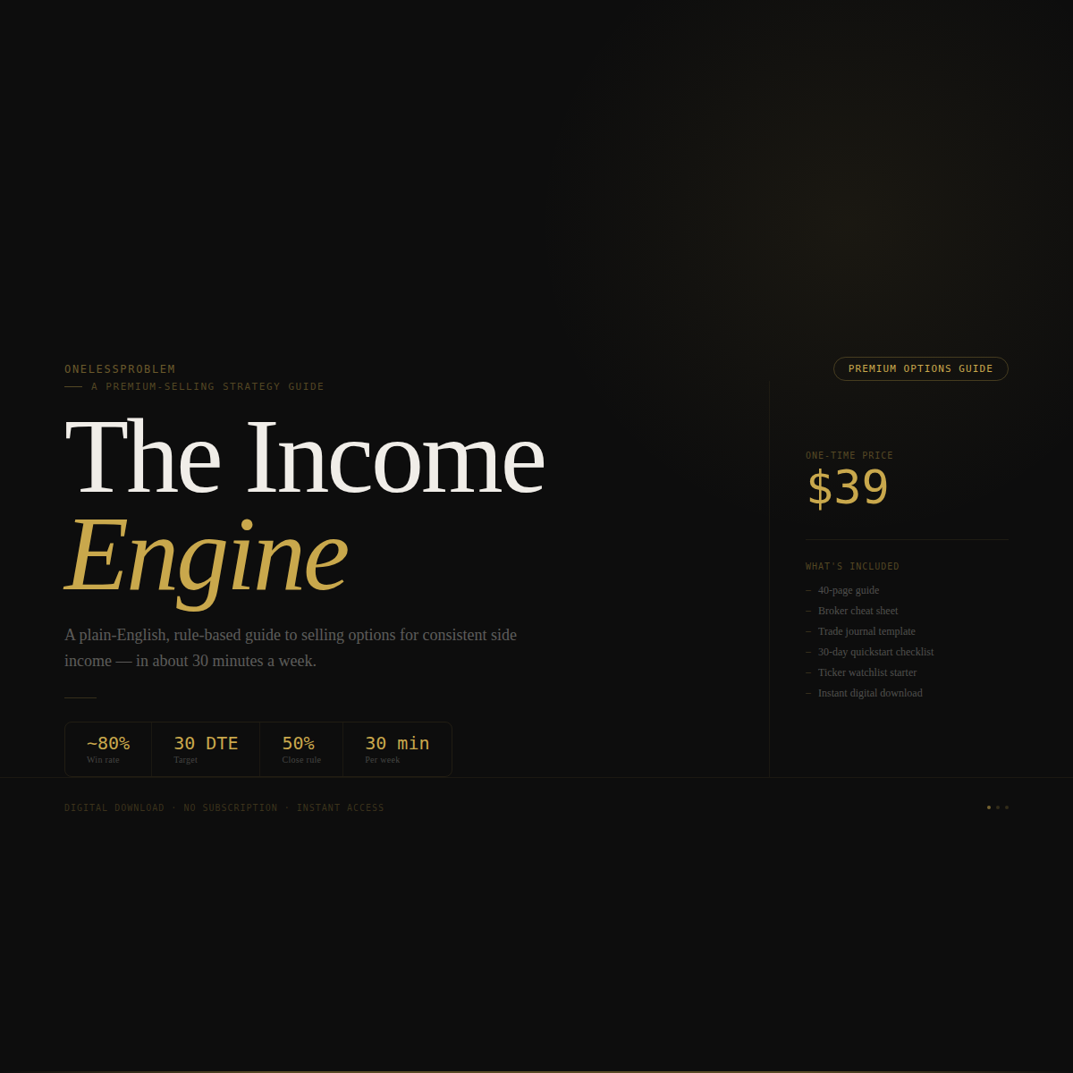The Income Engine